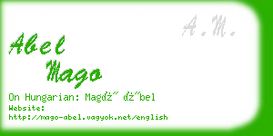 abel mago business card